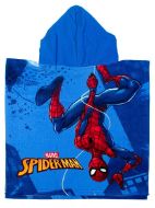 Πόντσο Θαλάσσης Quick Dry Marvel Spider-Man 538 50X100 Sky Blue-Blue 100% Microfiber