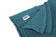 Κουβέρτα Πικέ bebe Μονόχρωμη 325 gr/m² 125x150 Petrol 100% Cotton