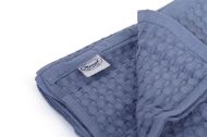 Κουβέρτα Πικέ bebe Μονόχρωμη 325 gr/m² 85x110 Classic Blue 100% Cotton