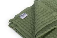 Κουβέρτα Πικέ bebe Μονόχρωμη 325 gr/m² 85x110 Olive 100% Cotton