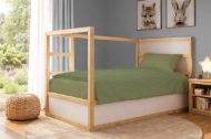 Κουβέρτα Πικέ Μονόχρωμη 325 gr/m² 165x270 Olive 100% Cotton