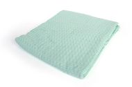 Κουβέρτα Πικέ bebe Μονόχρωμη 325 gr/m² 85x110 Mint 100% Cotton