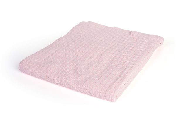 Κουβέρτα Πικέ bebe Μονόχρωμη 325 gr/m² 85x110 English Rose 100% Cotton