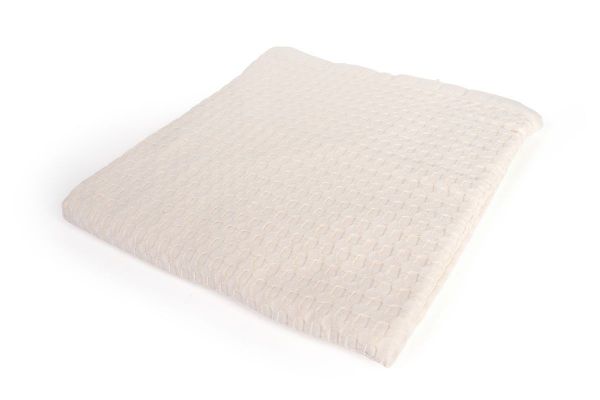 Κουβέρτα Πικέ bebe Μονόχρωμη 325 gr/m² 85x110 Ecru 100% Cotton