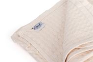 Κουβέρτα Πικέ bebe Μονόχρωμη 325 gr/m² 85x110 Ecru 100% Cotton